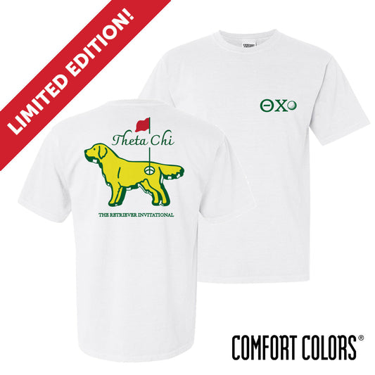 New! Theta Chi The Retriever Invitational Short Sleeve Tee