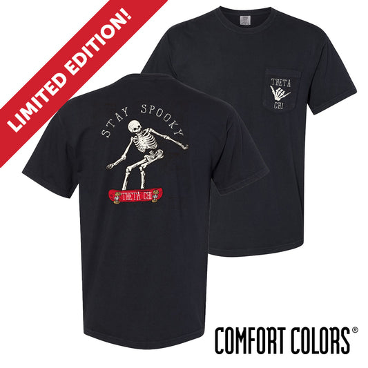 Limited Edition Theta Chi Stay Spooky Short Sleeve Tee