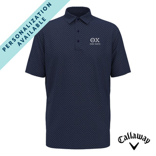 Theta Chi Callaway Chevron Patterned Polo Theta Chi