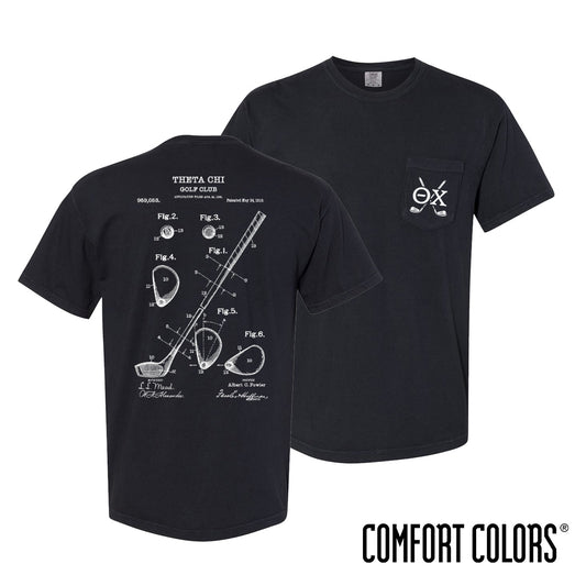 New! Theta Chi Comfort Colors Club Components Short Sleeve Tee