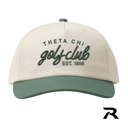 New! Theta Chi Green Golf Club Hat