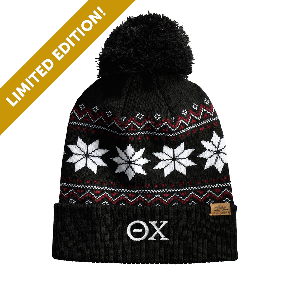 Theta Chi Knitted Pom Beanie