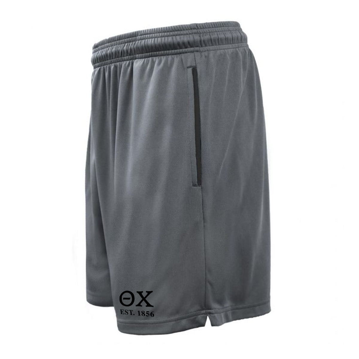 Theta Chi 7in Grey Pocketed Shorts