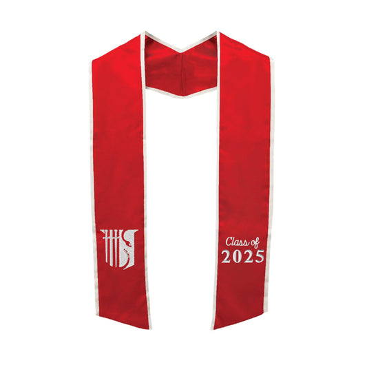 New! Theta Chi Trimmed Graduation Stole with Embroidered Badge