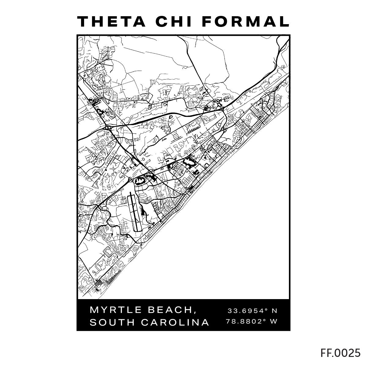 Theta Chi Myrle Beach Formal Tee