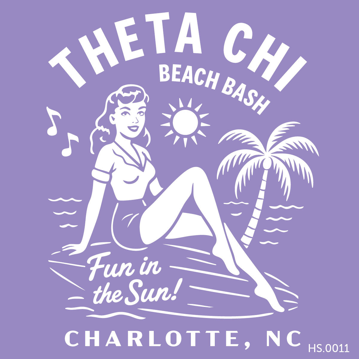 Theta Chi Charlotte Beach Bash Tee