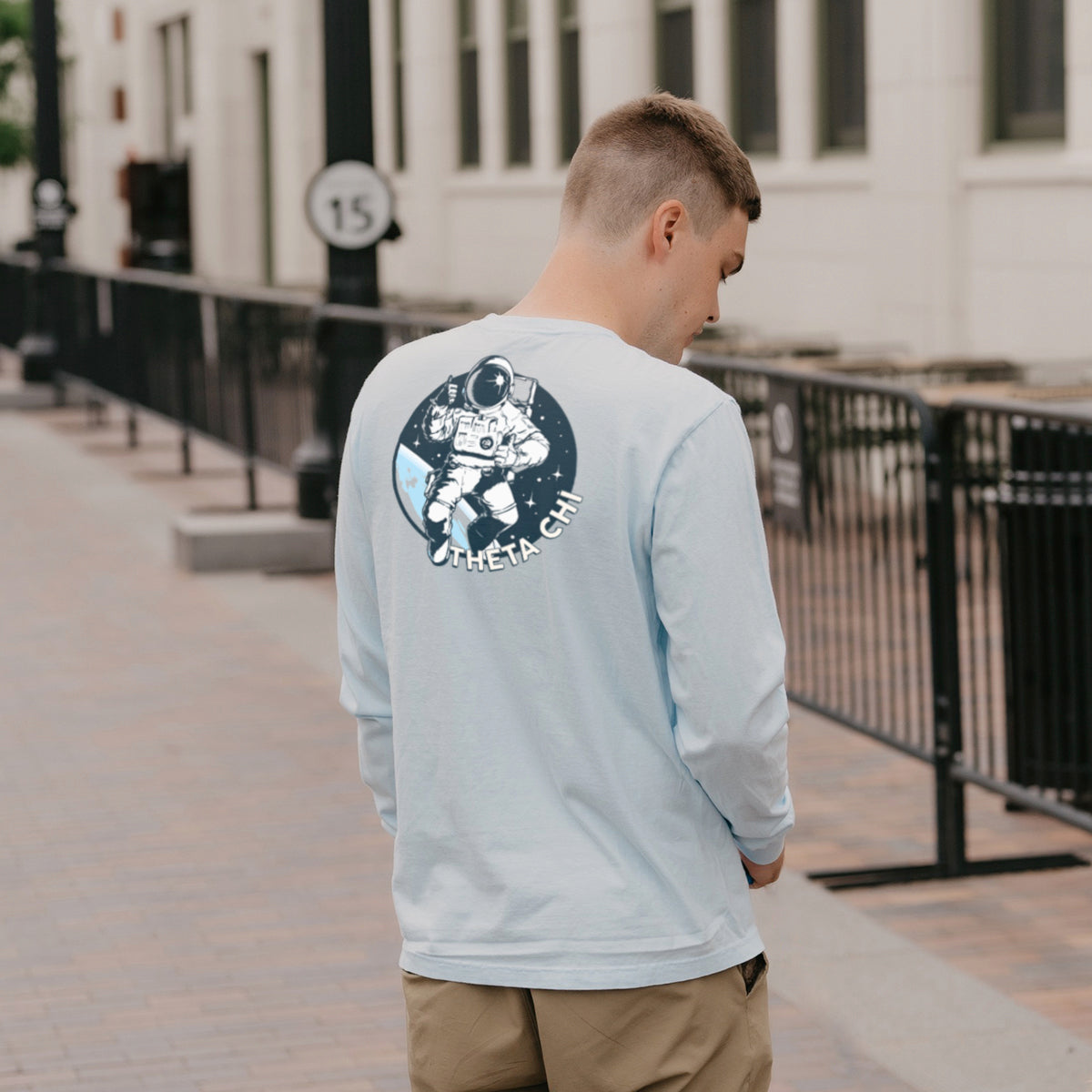 Theta Chi Space Age Long Sleeve Pocket Tee