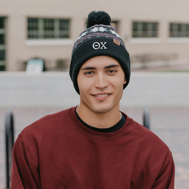 Theta Chi Knitted Pom Beanie
