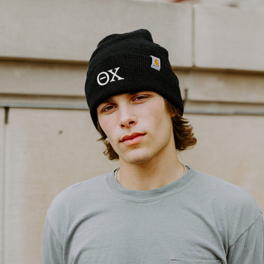 Theta Chi Black Carhartt Beanie