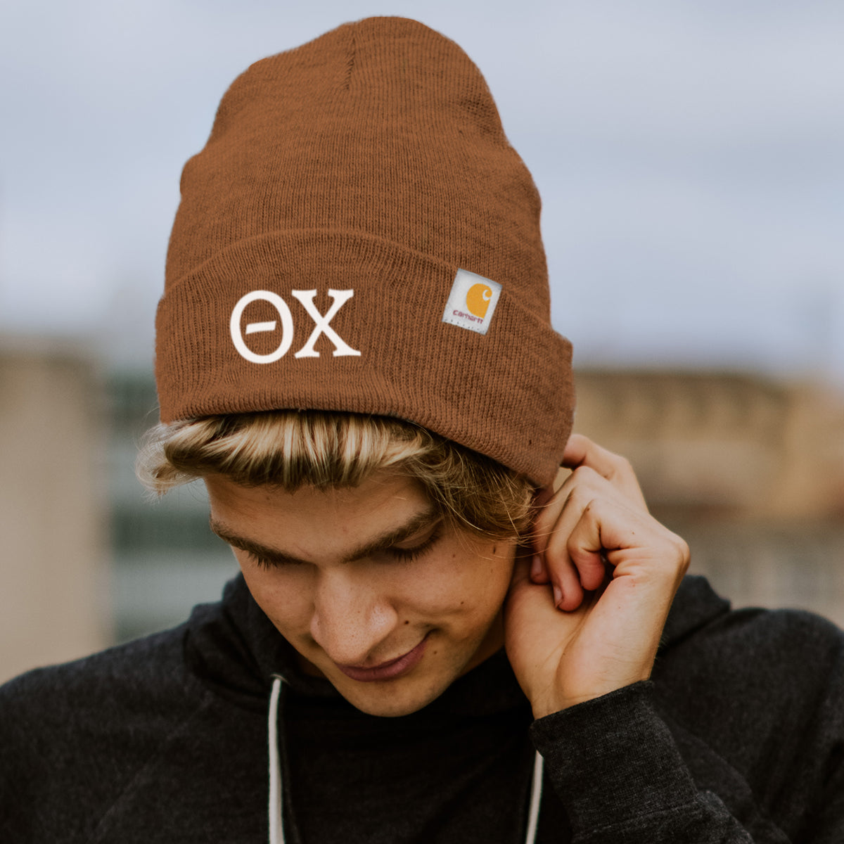Theta Chi Brown Carhartt Beanie