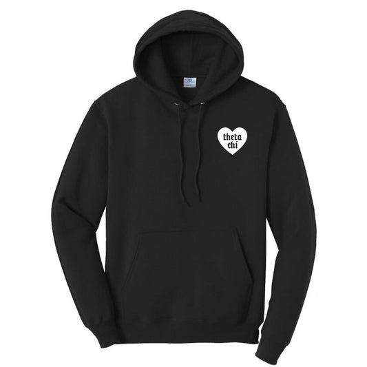 New! Theta Chi Old School Sweetheart Hoodie | Theta Chi | Sweatshirts > Hooded sweatshirts