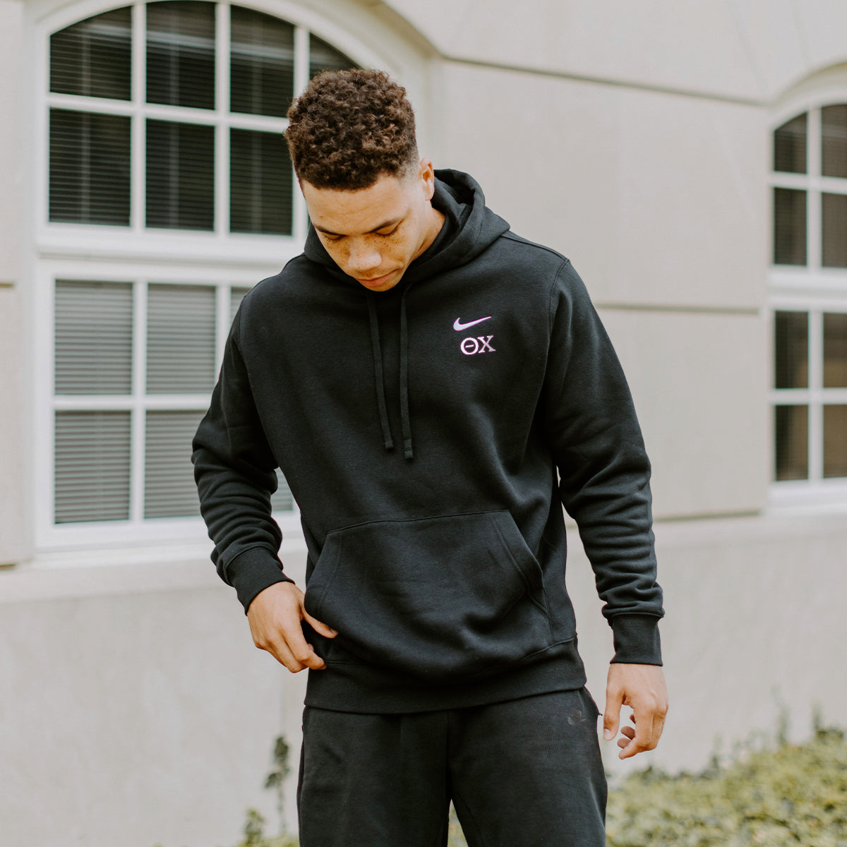 menigte effect Staat Theta Chi Nike Black Embroidered Hoodie – Theta Chi Official Store