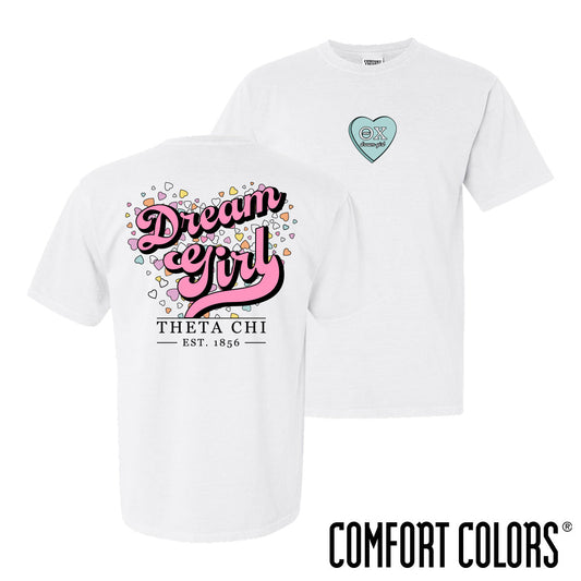 Theta Chi Dream Girl White Short Sleeve Tee