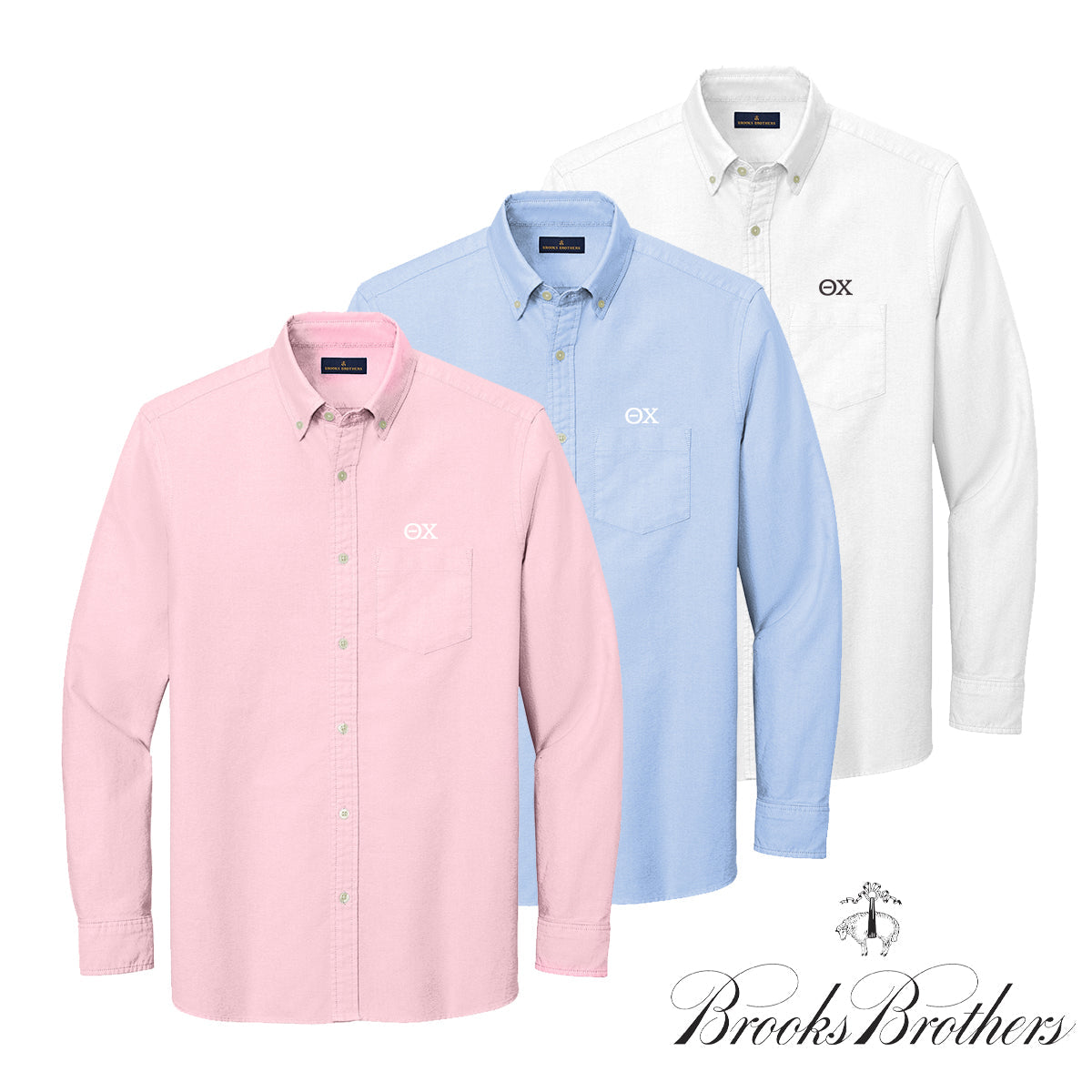 Theta Chi Brooks Brothers Oxford Button Up Shirt