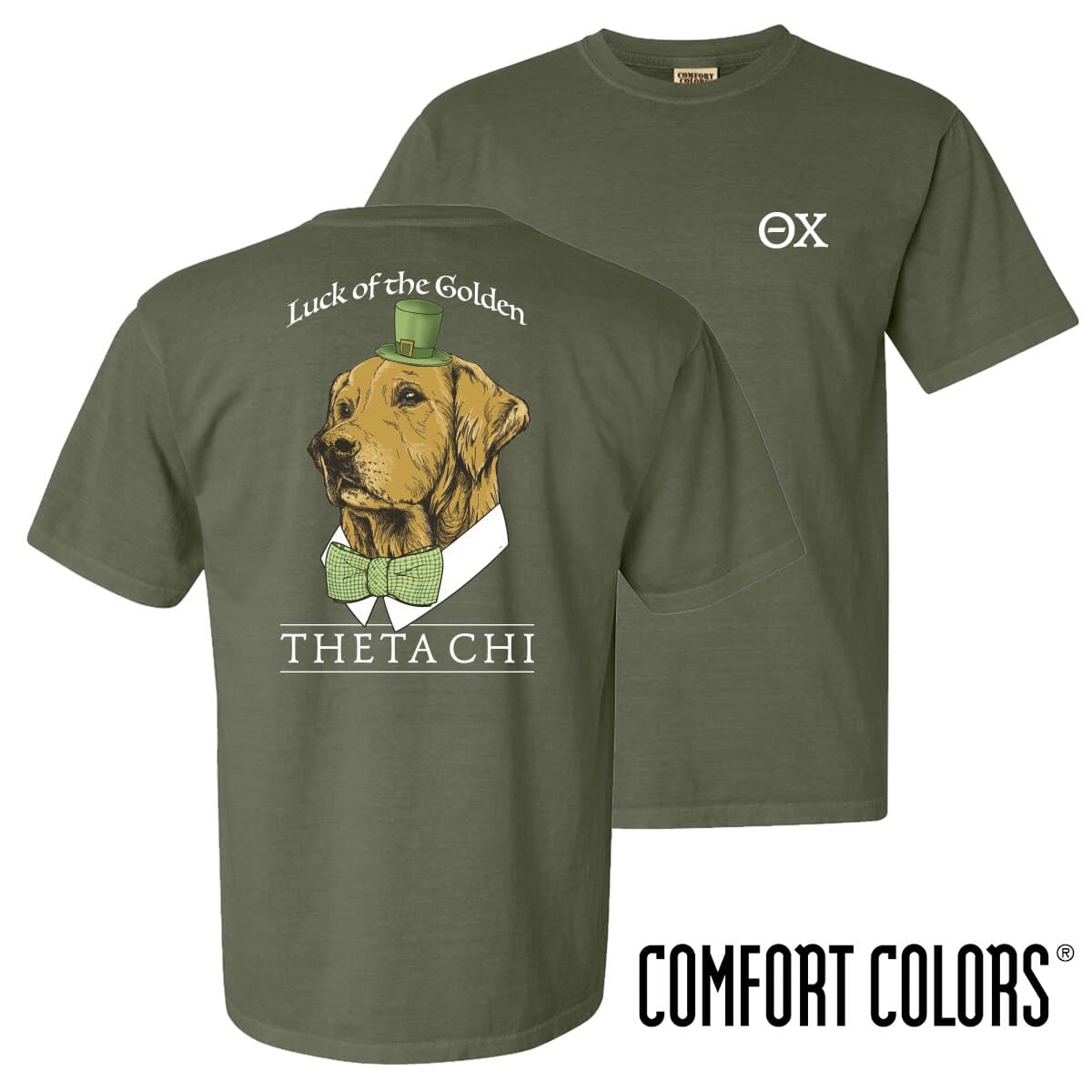 Theta Chi Comfort Colors Lucky Retriever Tee | Theta Chi | Shirts > Short sleeve t-shirts