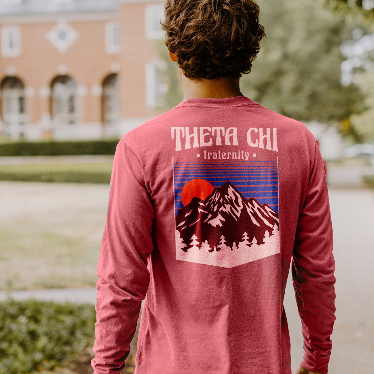 Theta Chi Long Sleeve Retro Alpine Tee