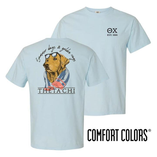 Theta Chi Blue Comfort Colors Retriever Tee | Theta Chi | Shirts > Short sleeve t-shirts