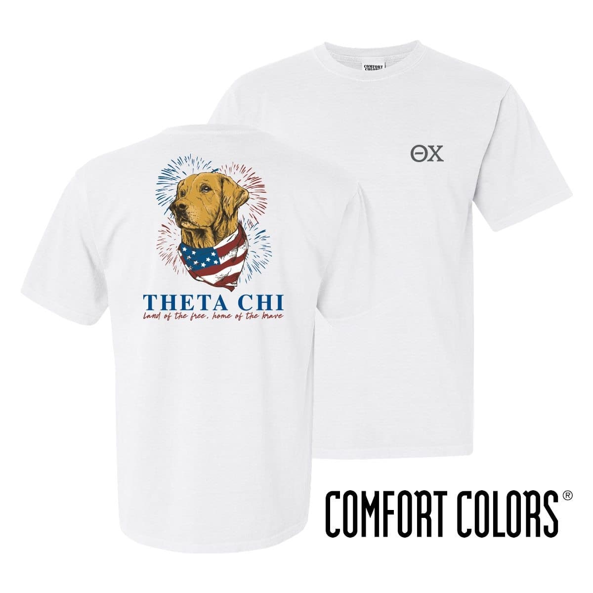 Theta Chi Comfort Colors USA Retriever Tee | Theta Chi | Shirts > Short sleeve t-shirts
