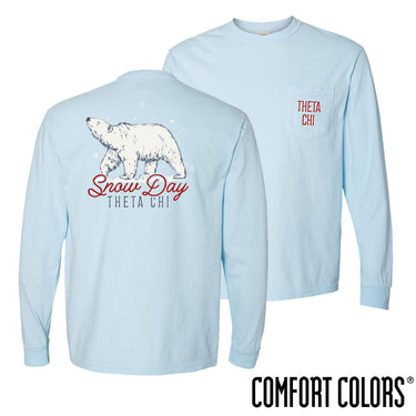 Theta Chi Snow Day Long Sleeve Pocket Tee