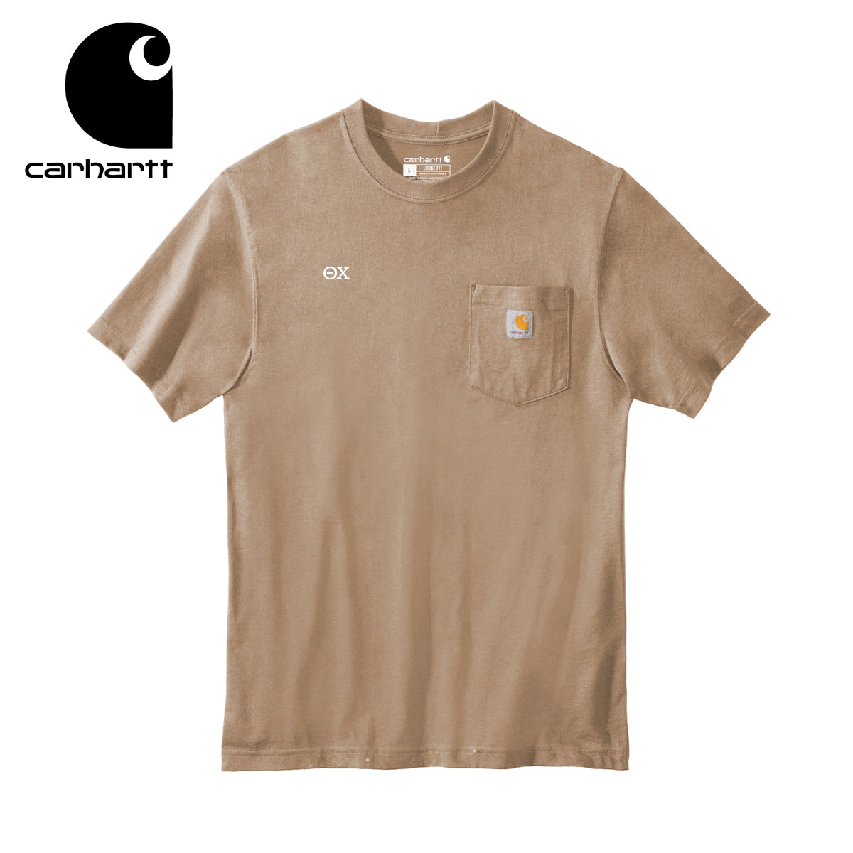 Theta Chi Carhartt Relaxed Fit Short Sleeve Pocket Tee