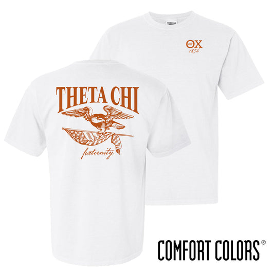 Theta Chi Comfort Colors Freedom White Short Sleeve Tee