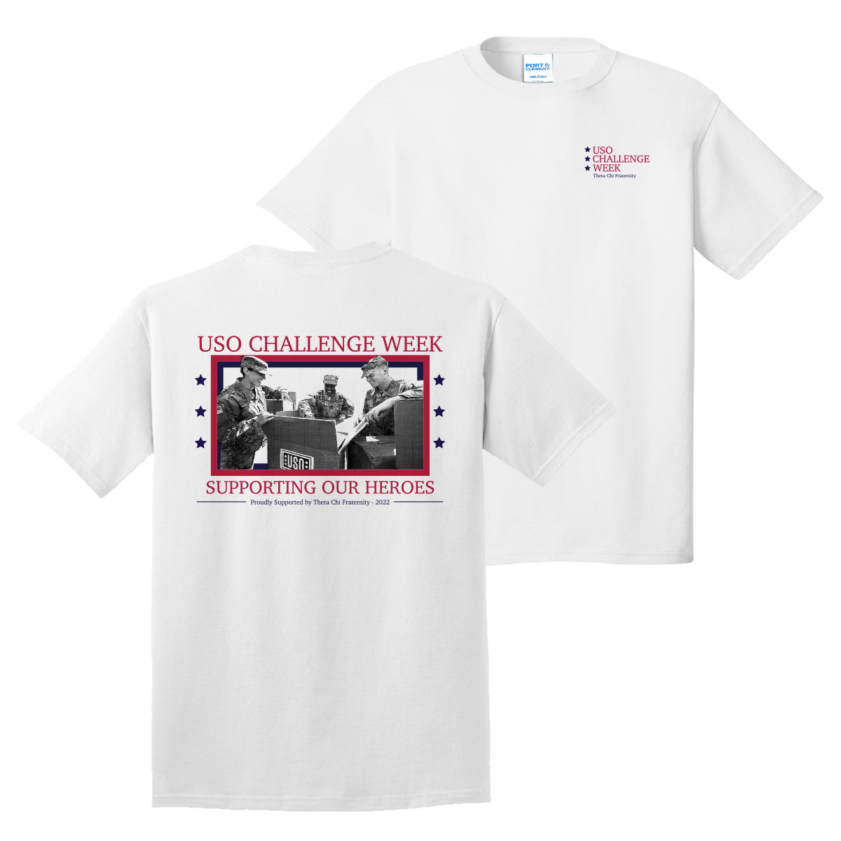 Clearance! Theta Chi USO Philanthropy Short Sleeve Tee