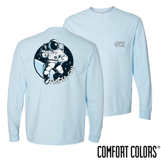 Theta Chi Space Age Long Sleeve Pocket Tee
