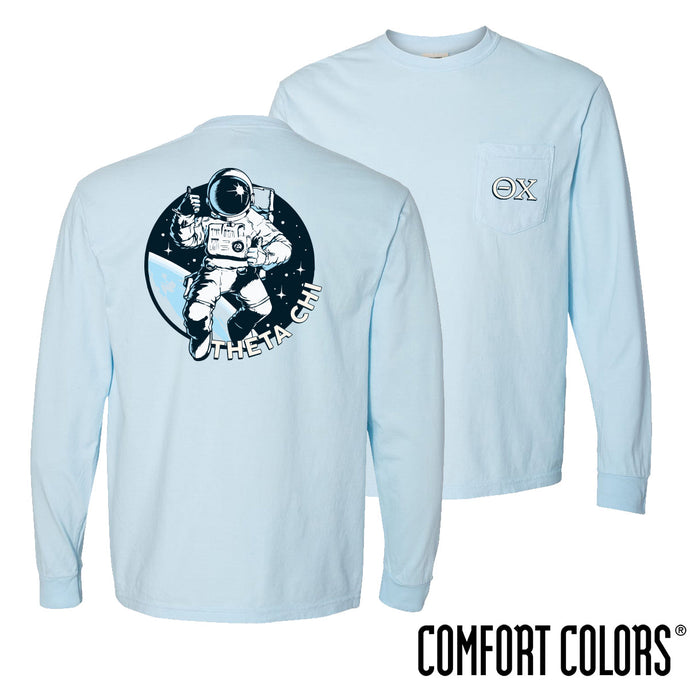 Theta Chi Space Age Long Sleeve Pocket Tee