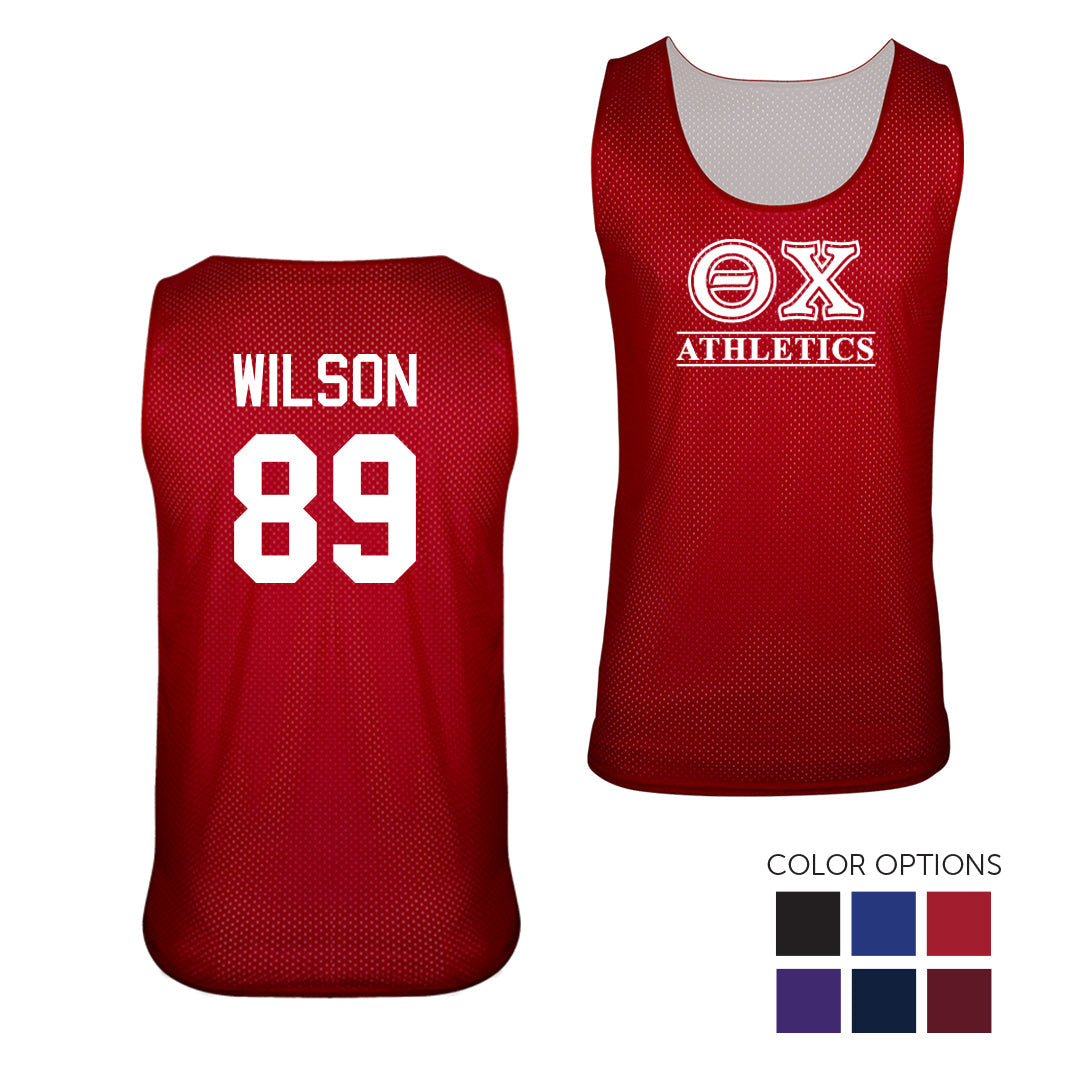Theta Chi Reversible Personalized Intramural Mesh Jersey Tank