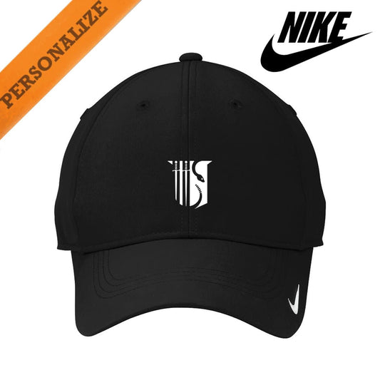 Theta Chi Personalized Black Nike Dri-FIT Performance Hat | Theta Chi | Headwear > Billed hats