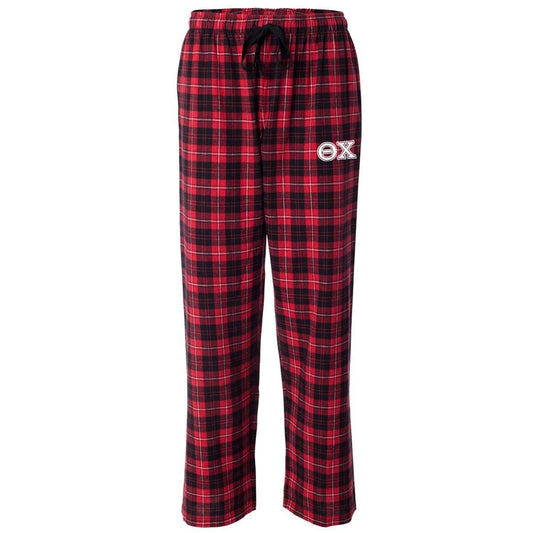 Theta Chi Red Plaid Flannel Pants | Theta Chi | Pajamas > Pajama bottom pants