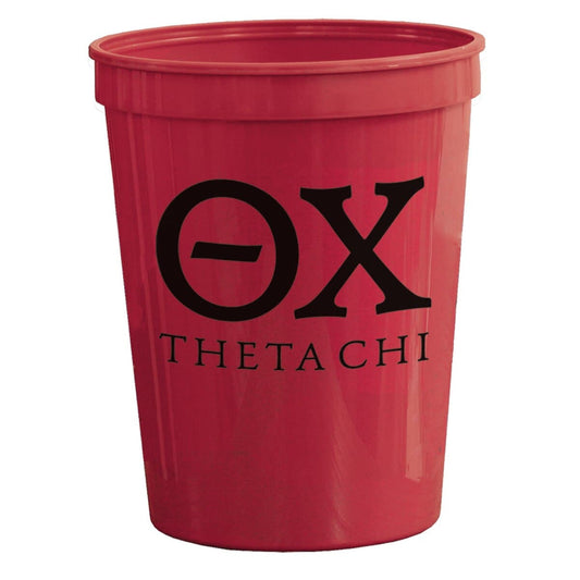 Theta Chi Red Plastic Cup | Theta Chi | Drinkware > Stadium cups