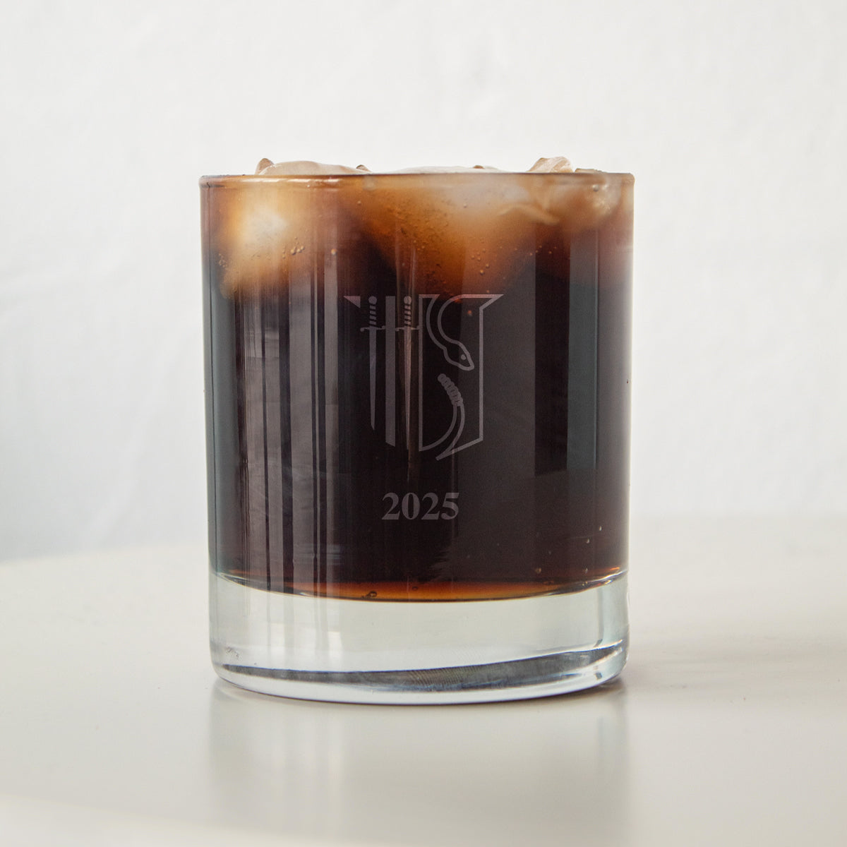 Theta Chi Engraved Year Rocks Glass