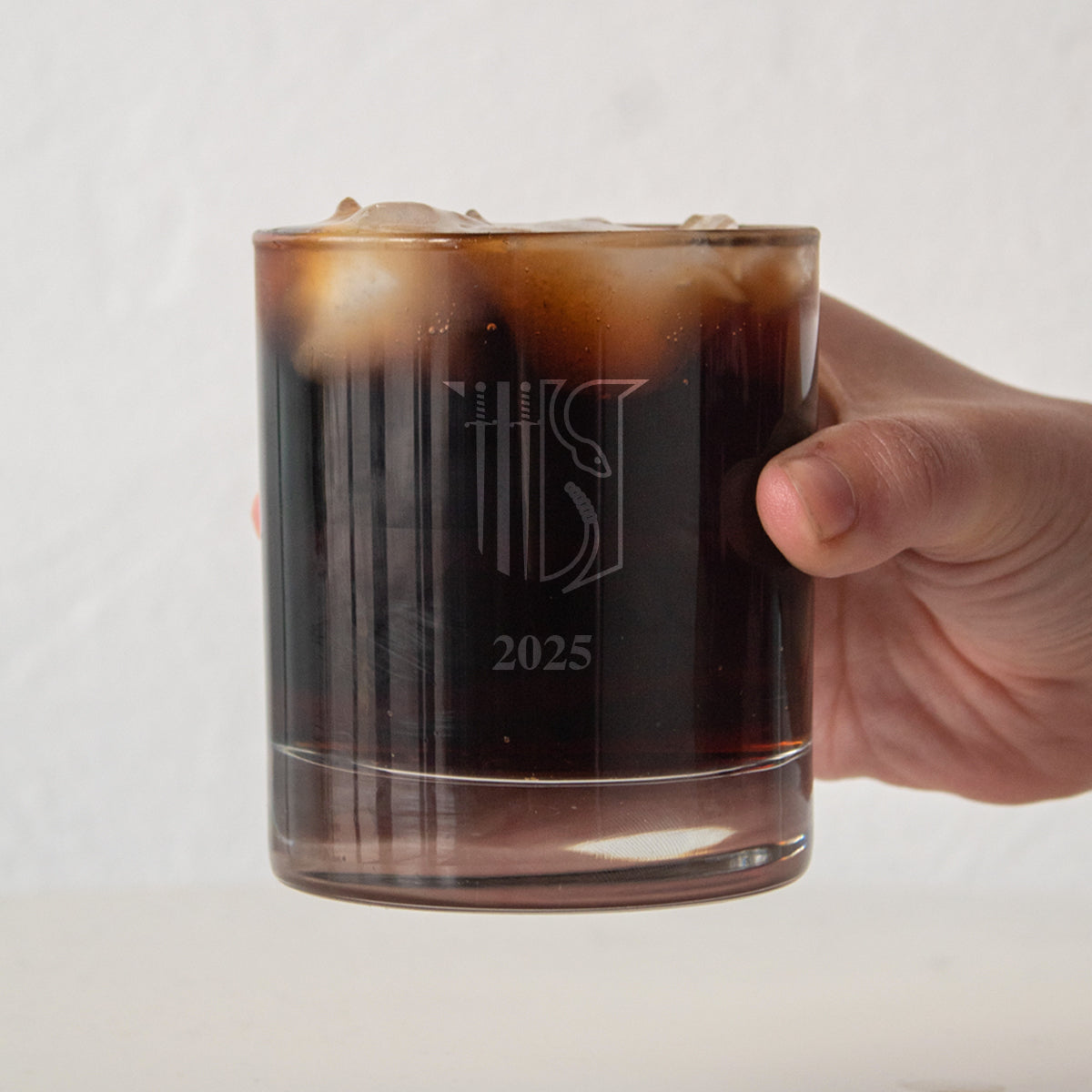 Theta Chi Engraved Year Rocks Glass