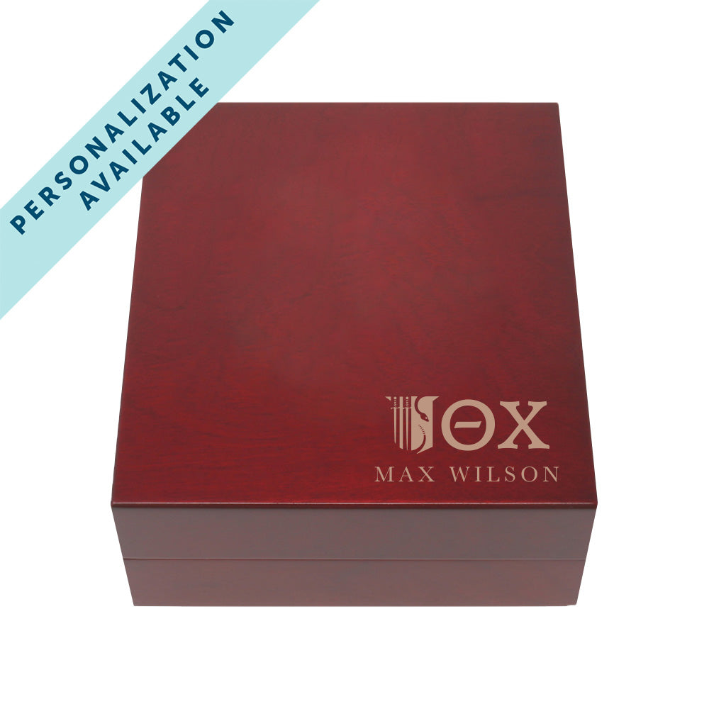 New! Theta Chi Fraternity  Greek Letter Rosewood Box