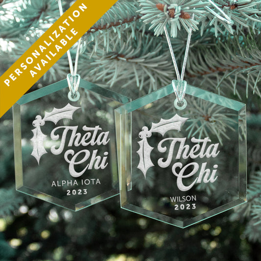 New! Theta Chi 2023 Personalized Limited Edition Holiday Ornament