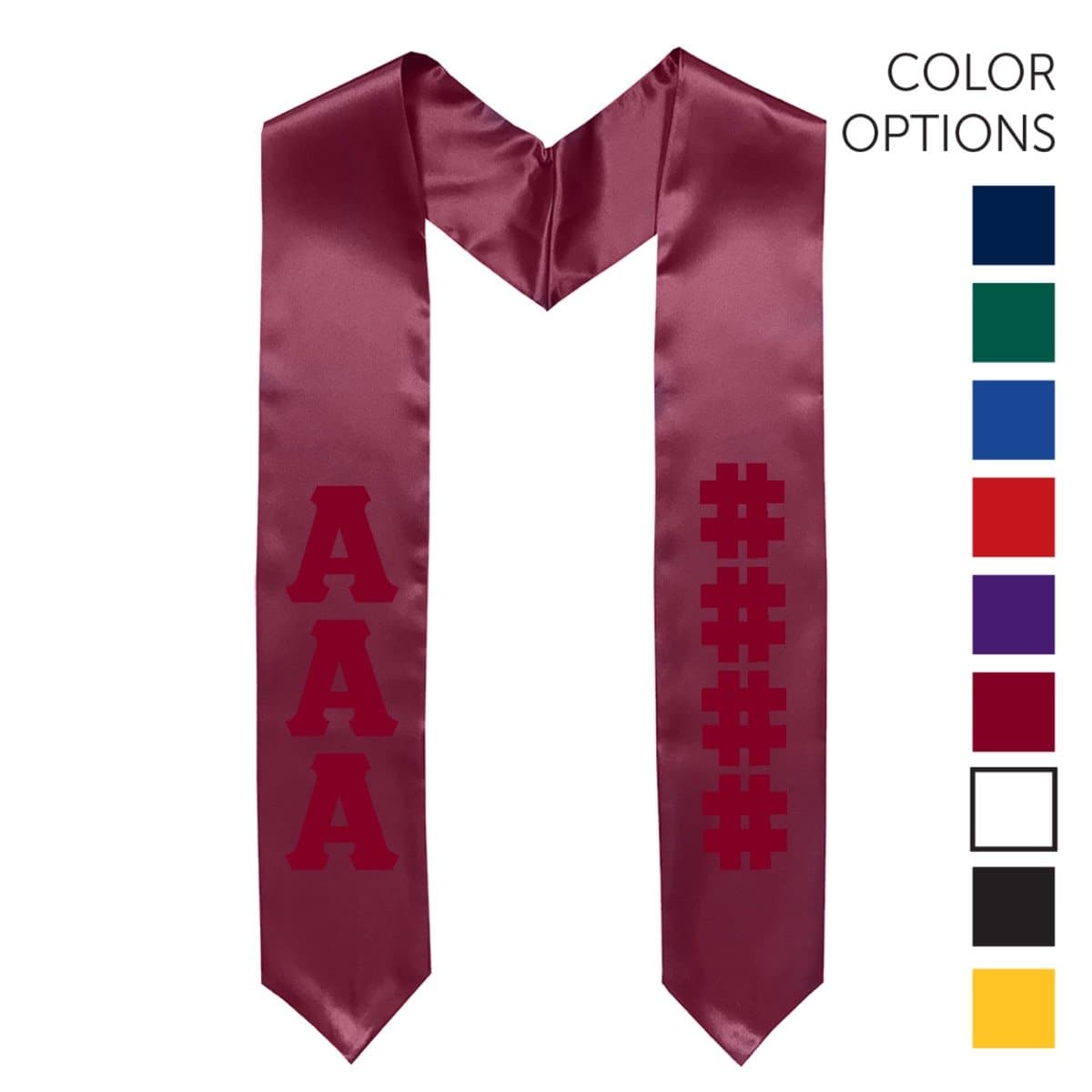 Theta Chi Pick Your Own Colors Graduation Stole | Theta Chi | Apparel > Stoles