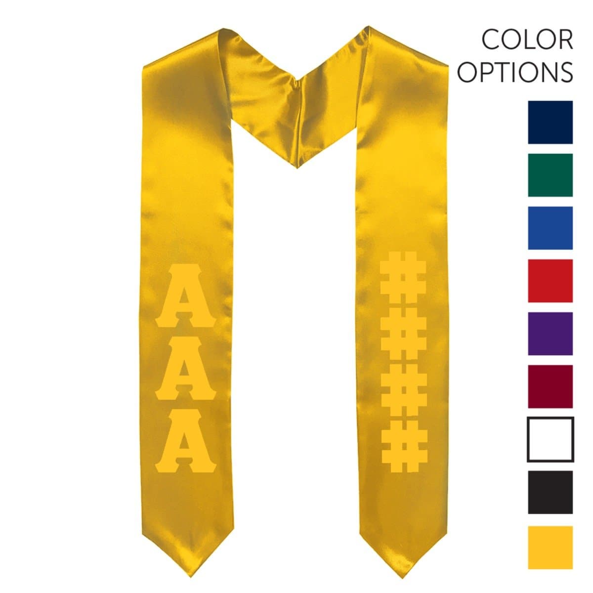 Theta Chi Pick Your Own Colors Graduation Stole | Theta Chi | Apparel > Stoles