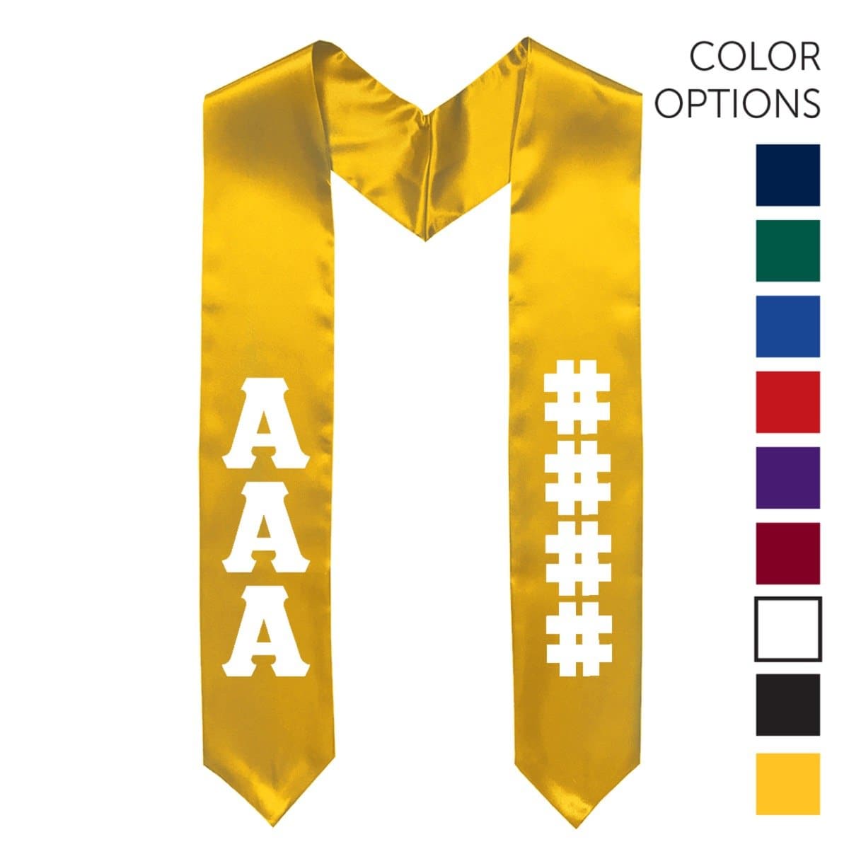 Theta Chi Pick Your Own Colors Graduation Stole | Theta Chi | Apparel > Stoles