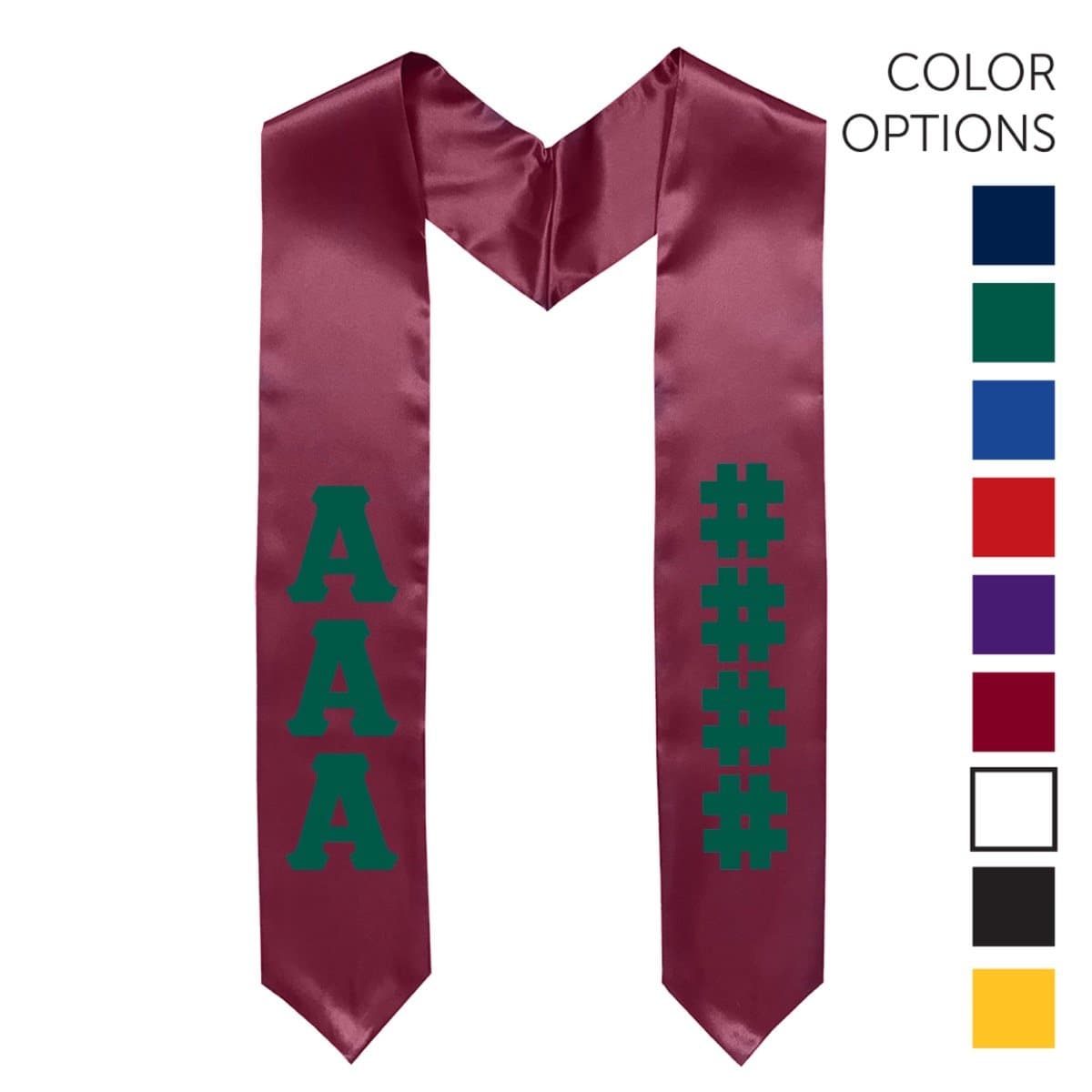 Theta Chi Pick Your Own Colors Graduation Stole | Theta Chi | Apparel > Stoles
