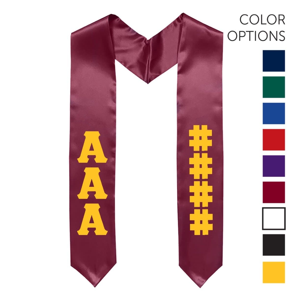 Theta Chi Pick Your Own Colors Graduation Stole | Theta Chi | Apparel > Stoles