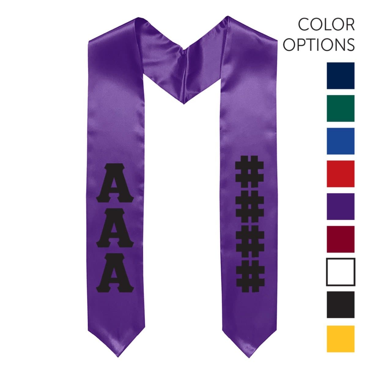 Theta Chi Pick Your Own Colors Graduation Stole | Theta Chi | Apparel > Stoles