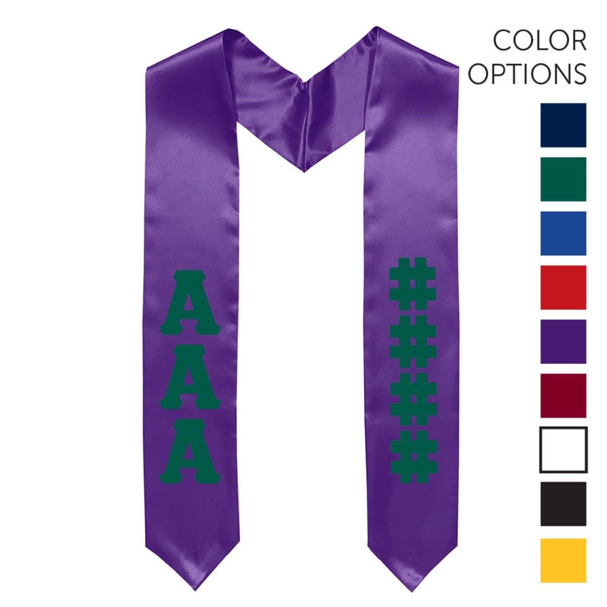 Theta Chi Pick Your Own Colors Graduation Stole | Theta Chi | Apparel > Stoles