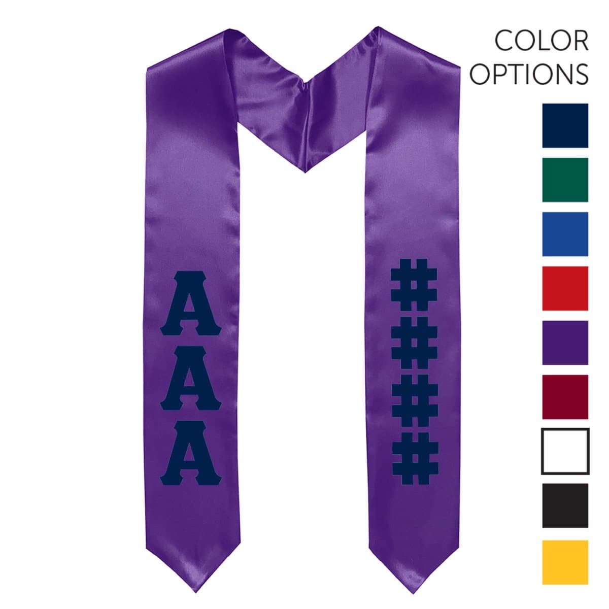 Theta Chi Pick Your Own Colors Graduation Stole | Theta Chi | Apparel > Stoles