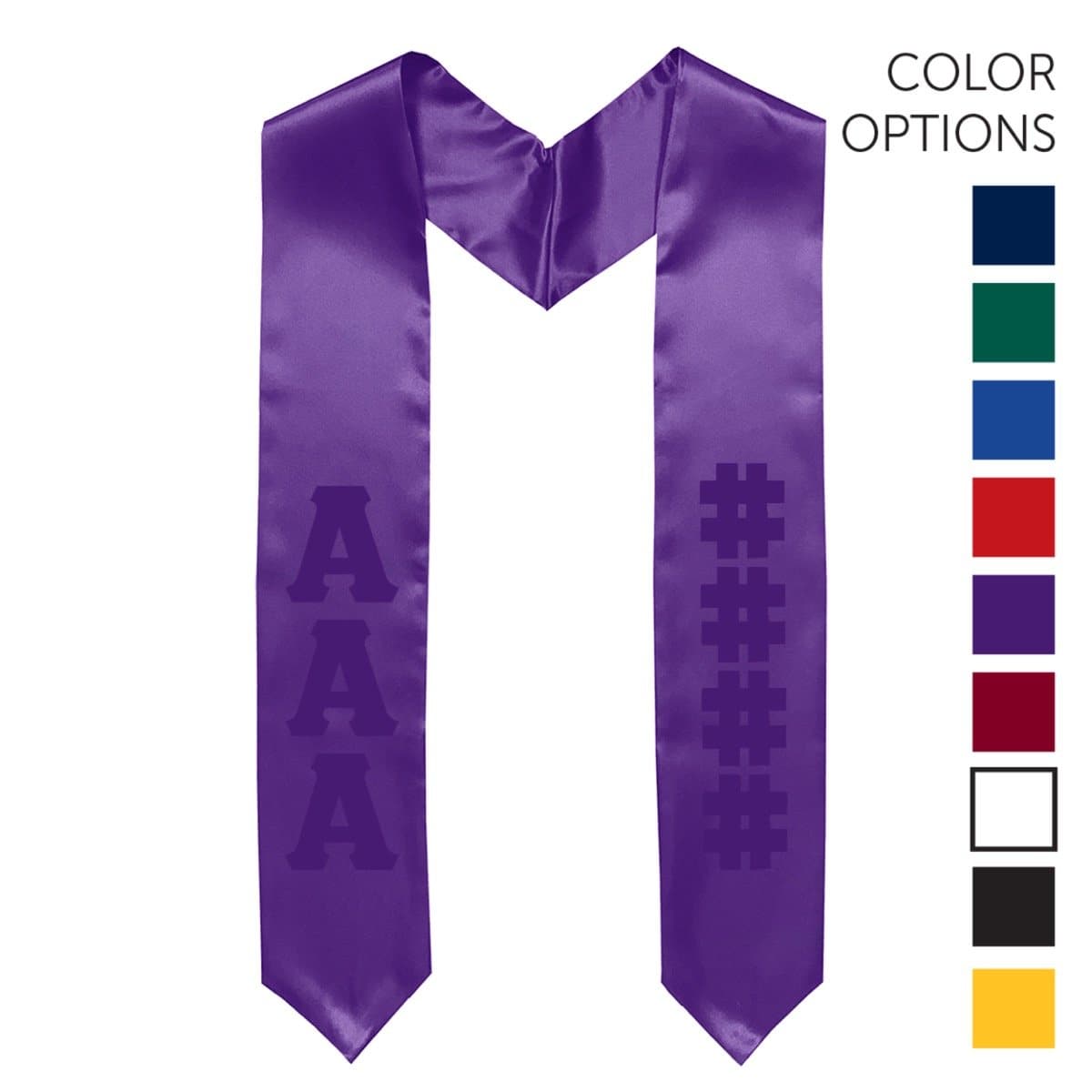 Theta Chi Pick Your Own Colors Graduation Stole | Theta Chi | Apparel > Stoles