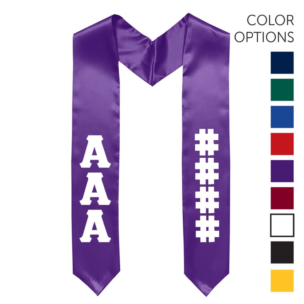 Theta Chi Pick Your Own Colors Graduation Stole | Theta Chi | Apparel > Stoles