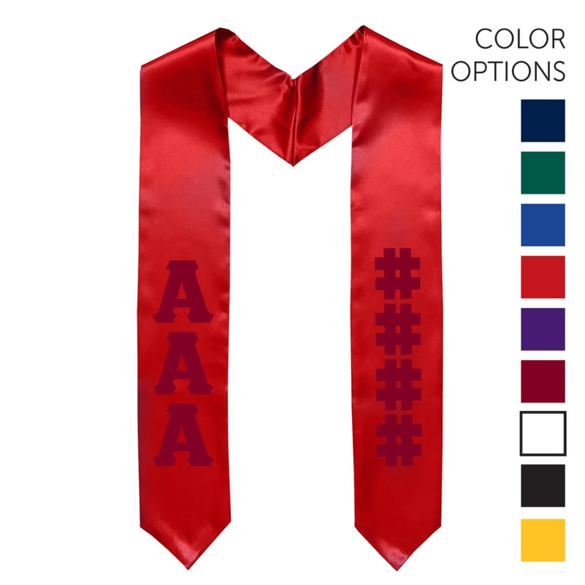 Theta Chi Pick Your Own Colors Graduation Stole | Theta Chi | Apparel > Stoles