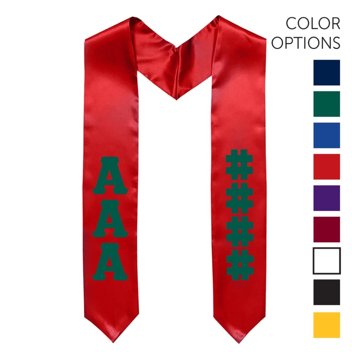 Theta Chi Pick Your Own Colors Graduation Stole | Theta Chi | Apparel > Stoles