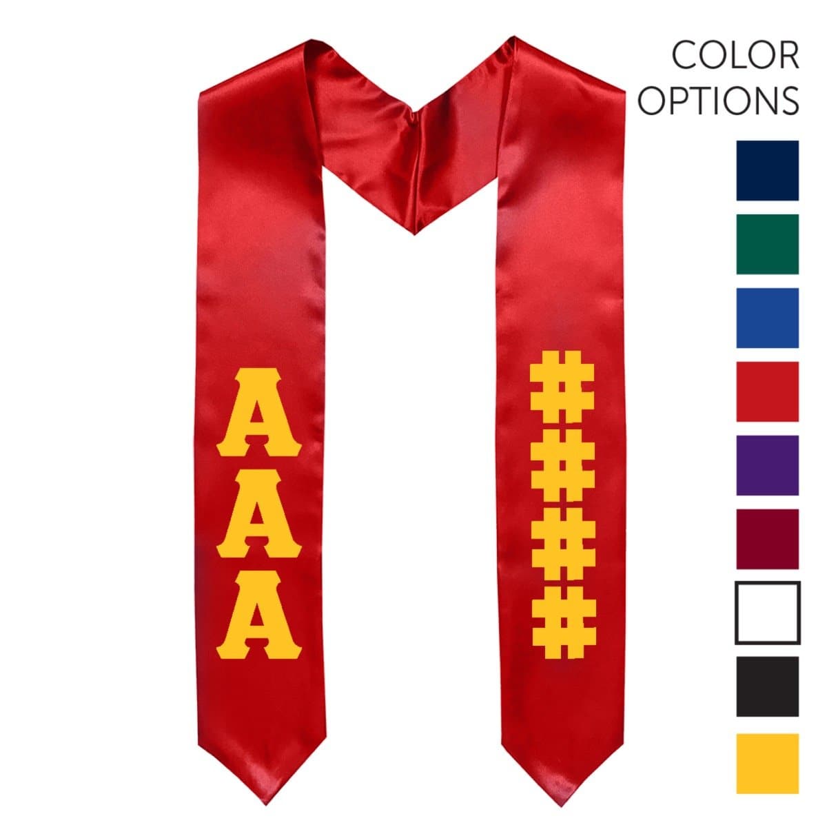 Theta Chi Pick Your Own Colors Graduation Stole | Theta Chi | Apparel > Stoles