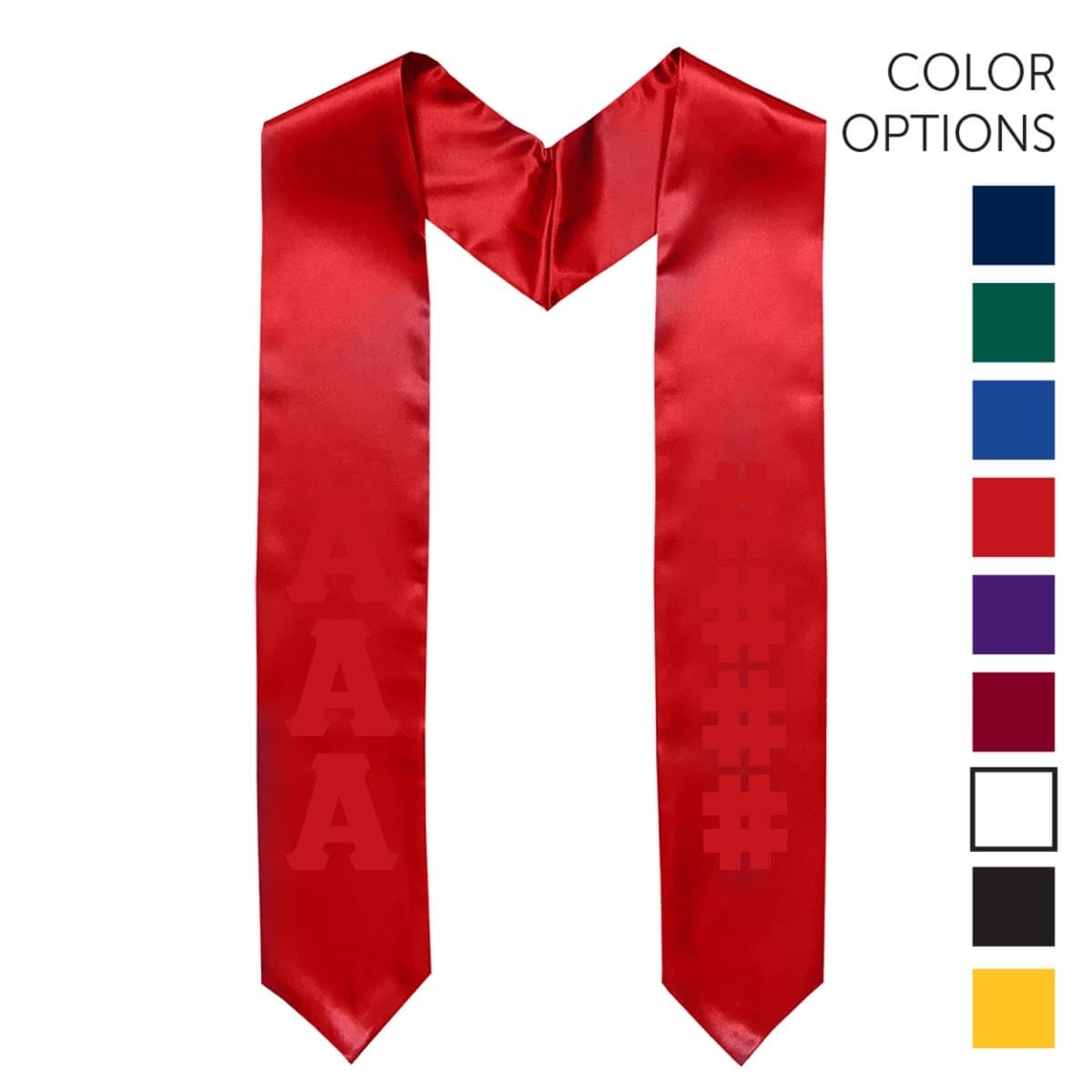 Theta Chi Pick Your Own Colors Graduation Stole | Theta Chi | Apparel > Stoles